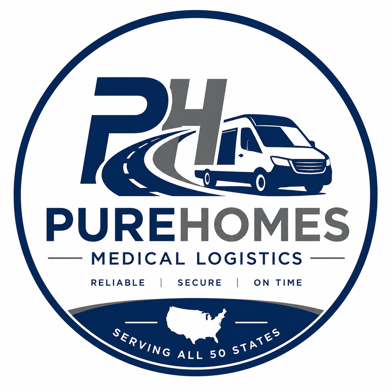 PureHomes Medical Logistics logo